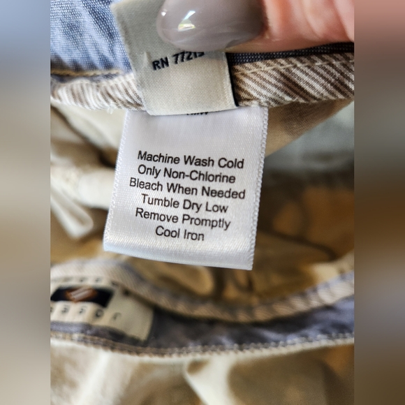 Joseph Abboud 46 Khaki Cargo Shorts 100% Cotton Light Weight - Picture 7 of 7